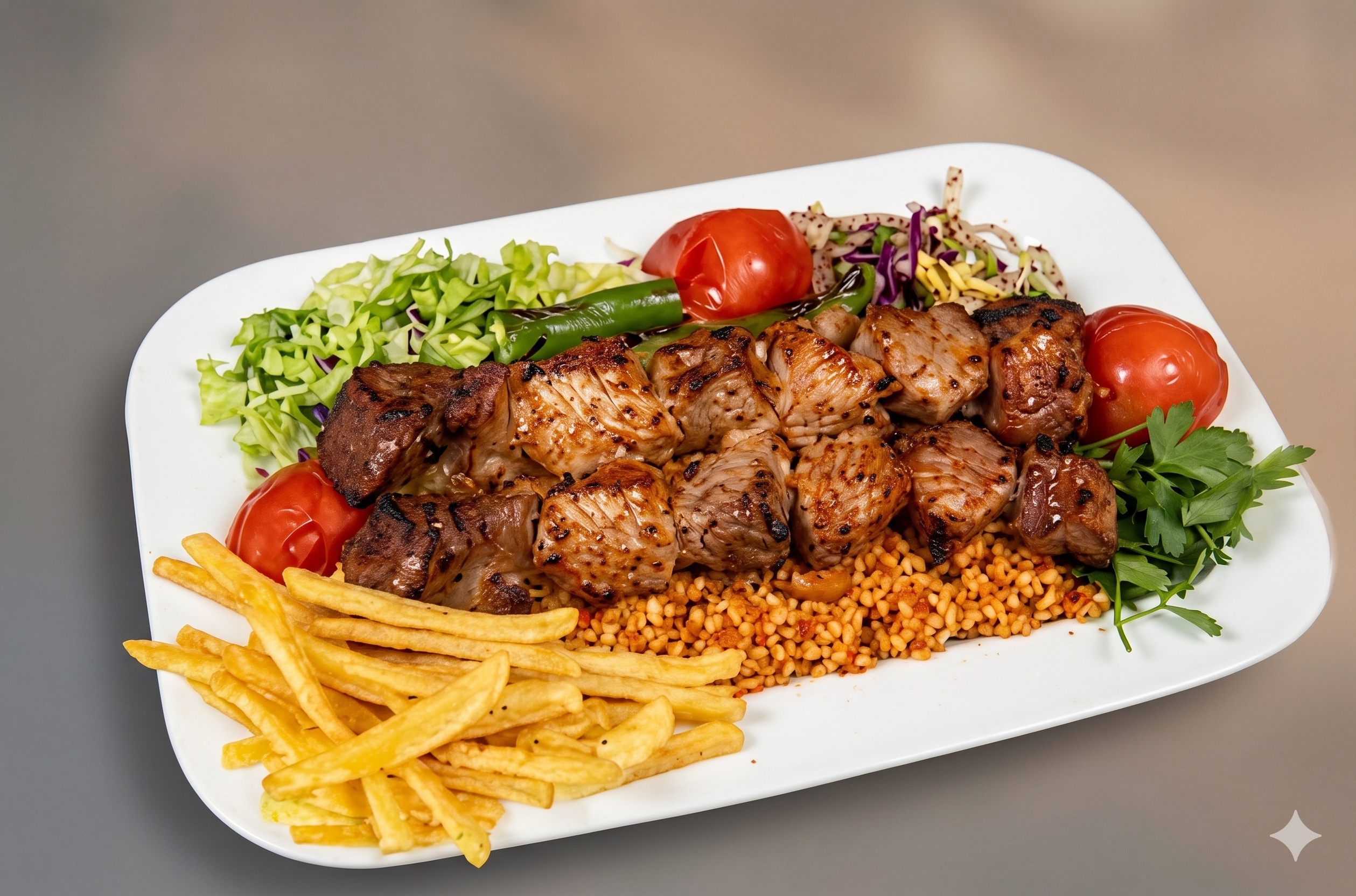 Assiette Brochette Agneau