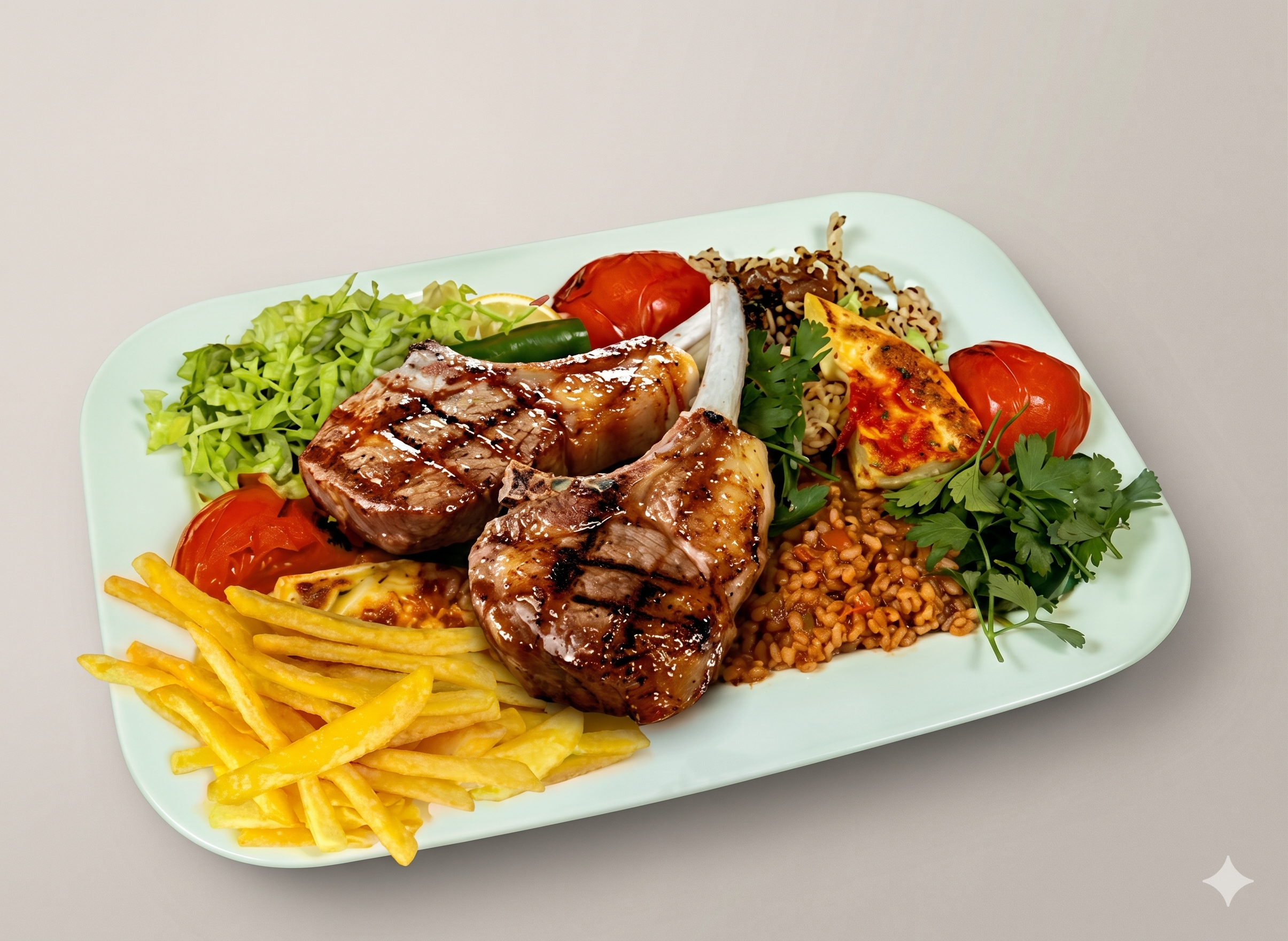 Assiette Côtelette d'Agneau